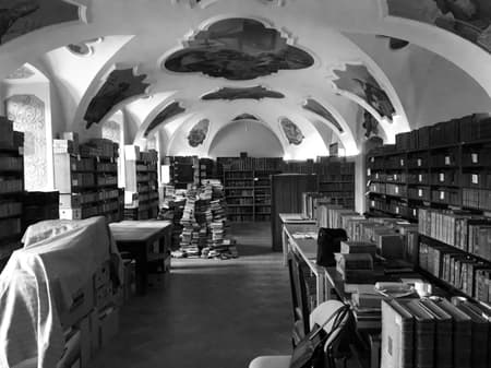 Library in the Monastery in Želiv